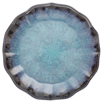 MELAMINE DINNER PLATES SET OF 4 OLIVIA BLUE