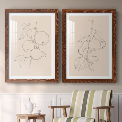 «Fruit Contour Study I», reproduction de photo sur toile 2 pièces
