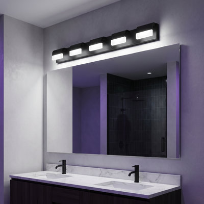 Applique murale de salle de bain moderne à 38 lumières à DEL 38 po