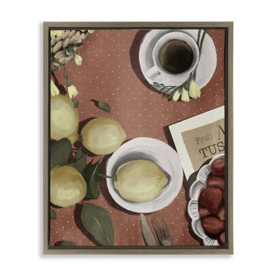 Cadre flottant Italian Coffee & Fruit, design par Anna Lischenko