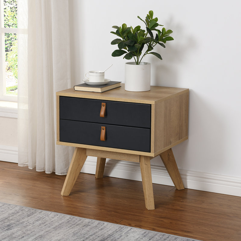 Raymund 50cm W Manufactured Wood Bedside Table