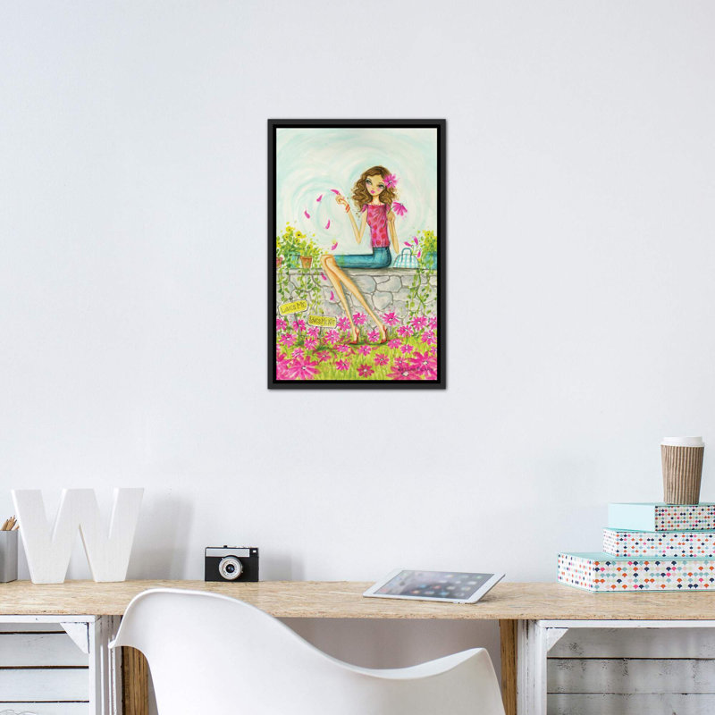 Printemps à Summerside # 4, art, Toile avec cadre noir, H 48 po x l 32 po x P 1,5 po