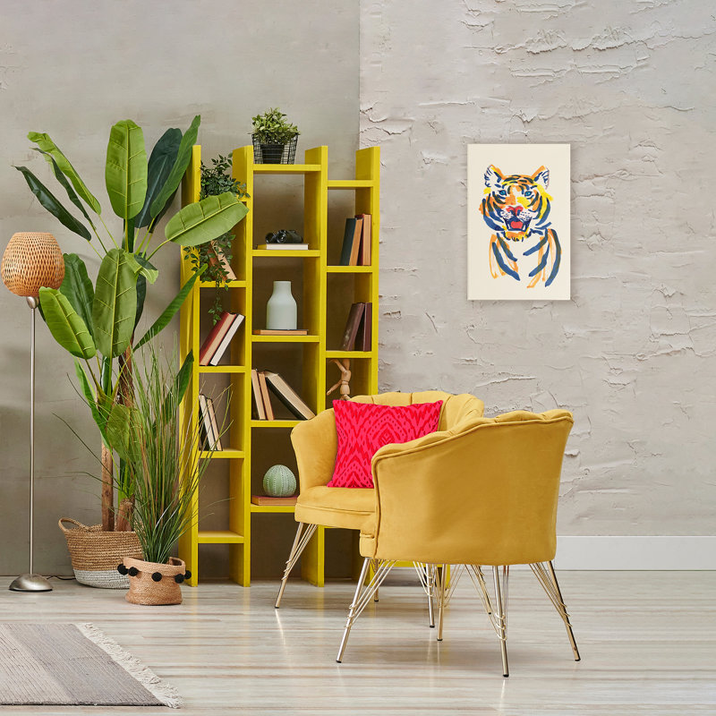 «Tiger Roar», toile par Karolina Sato, H 24 po x l 16 po