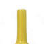 Vase à fleurs Remi, col étroit, céramique jaune avec motifs floraux, 16 po
