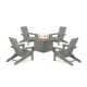 High-Density Polyethylene (HDPE) Outdoor Adirondack Chair With Table