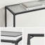 Joffe 100cm Glass Top Console Table-1397489693