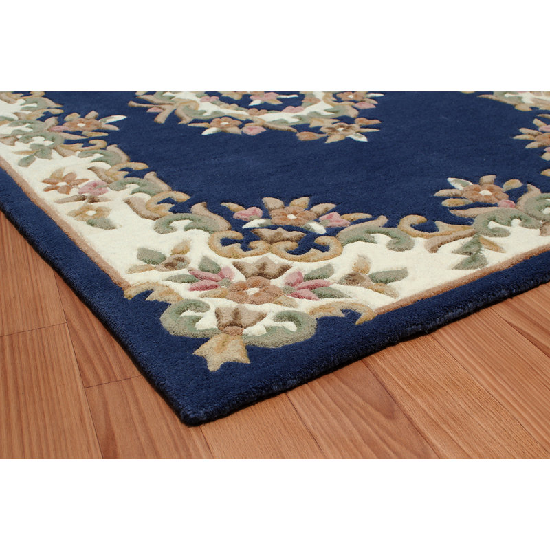 Hounslow Oriental Wool Hand Tufted Area Rug, Semi Circle 69 x 137cm