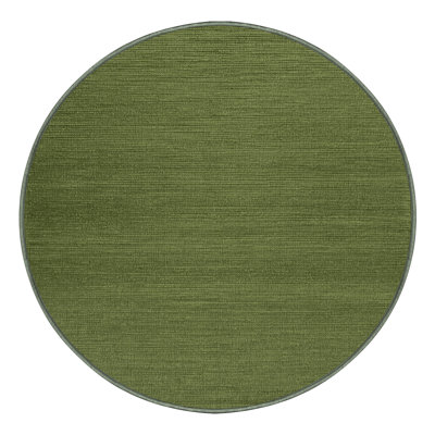 Machine Washable Solid Green Area Rug