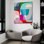 «Breaking Sky» par Marion Griese, art mural en verre acrylique, 36 po x 36 po