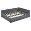 Lit de jour rembourré avec base de canapé-lit sans sommier, tissu en lin-825280833-825280836