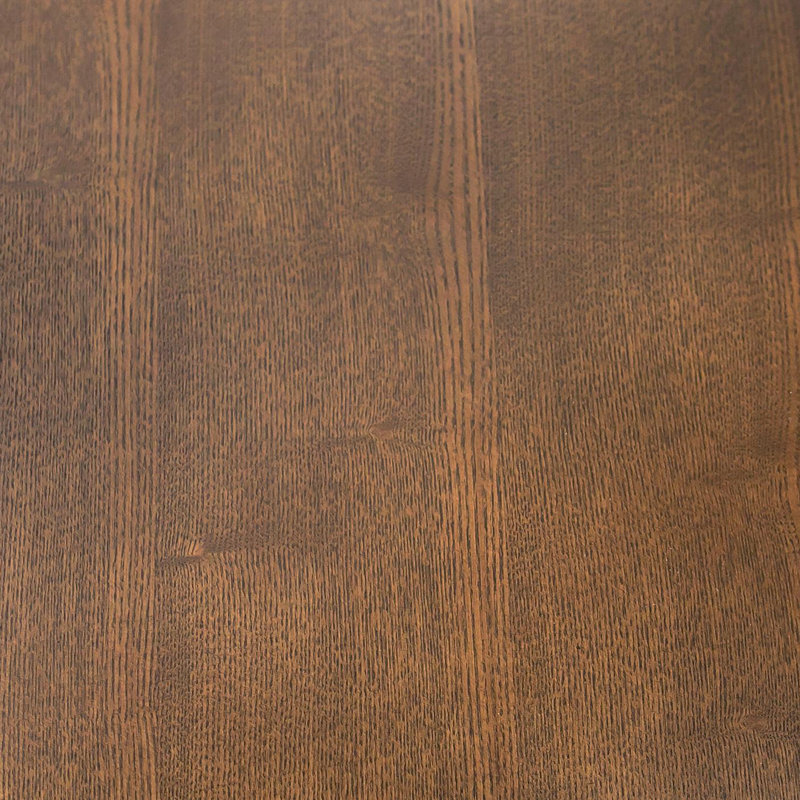 Maria Modern Round Walnut & Black Table
