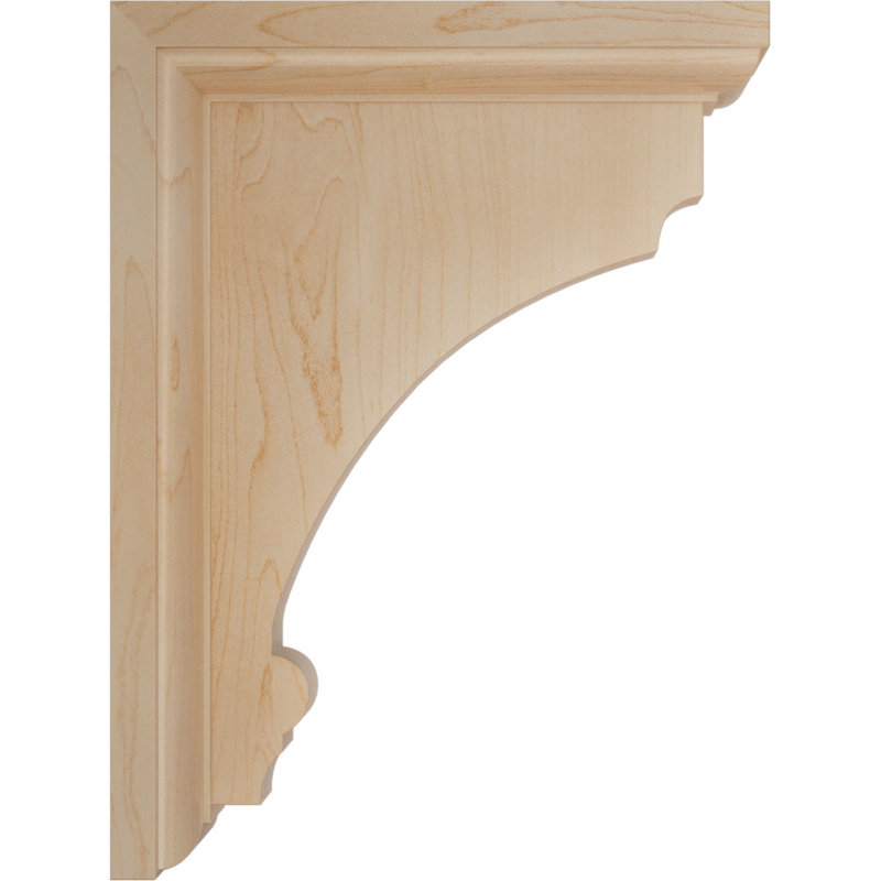 Support en bois Thompson, Érable, H 8 po x l 2,5 po x P 6 po