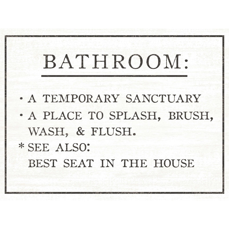 " Bathroom Definition With Industrial Type ", 12" H x 16" W