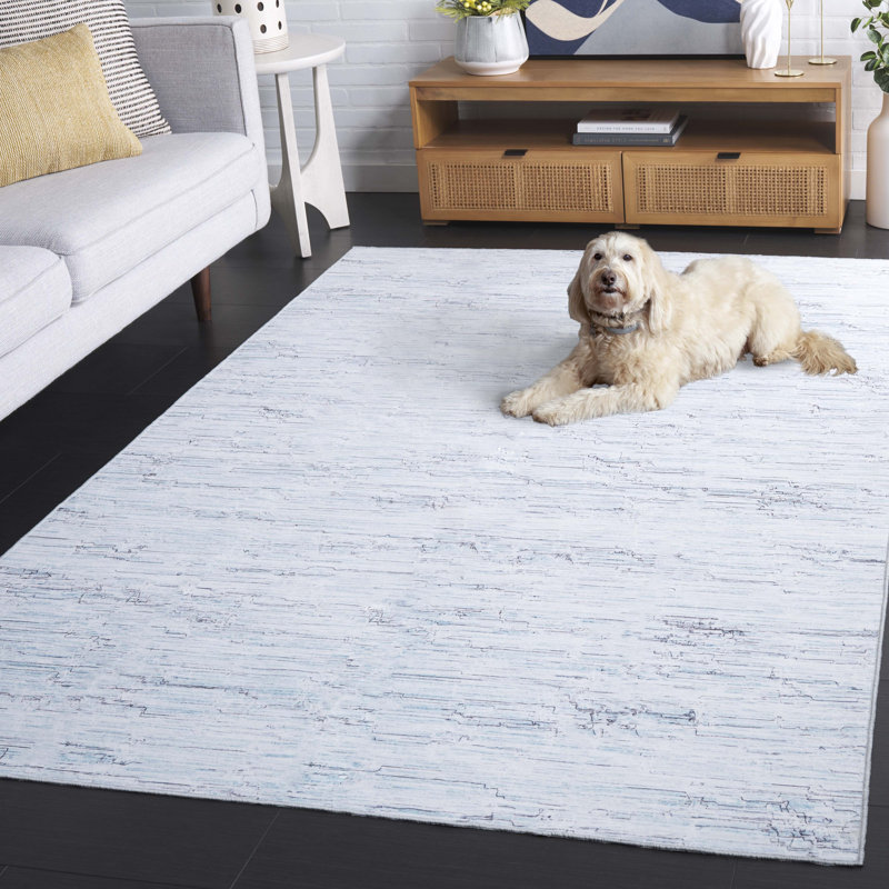 Tapis gris / turquoise Kochyar 914, Rectangle de 5 pi x 8 pi