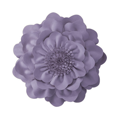 3D Peony Flower Accent Pillow Handmade Cushion Appliqued Decorative Throw Pillow Cover & Insert 14in