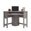 Bureau d'ordinateur de coin, finition brune