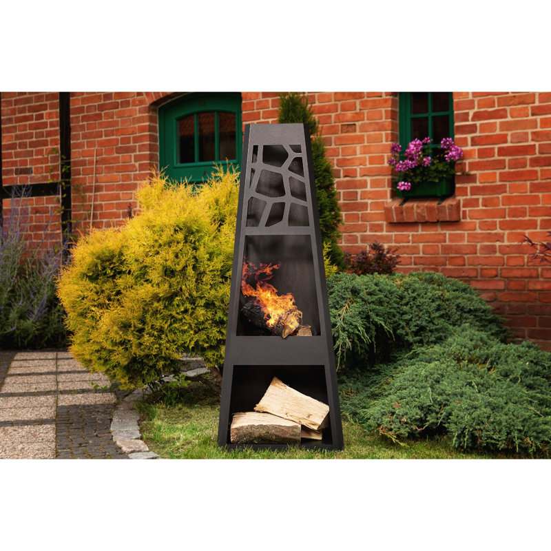 Huld Steel Wood Burning Smokeless Garden Fireplace