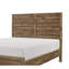 Structure de lit double pleine grandeur au fini pin vieilli, motif moderne, tête de lit et rails pour la chambre à coucher, lignes de finition nécessaires pour le sommier, incluses, nécessaire-934992413
