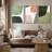 Mid Century Shape Green Tripyth Multicolor Ovals Abstract Mid Century Modern Framed Canvas 3 Pieces Print Wall Decor-90847642-119385093