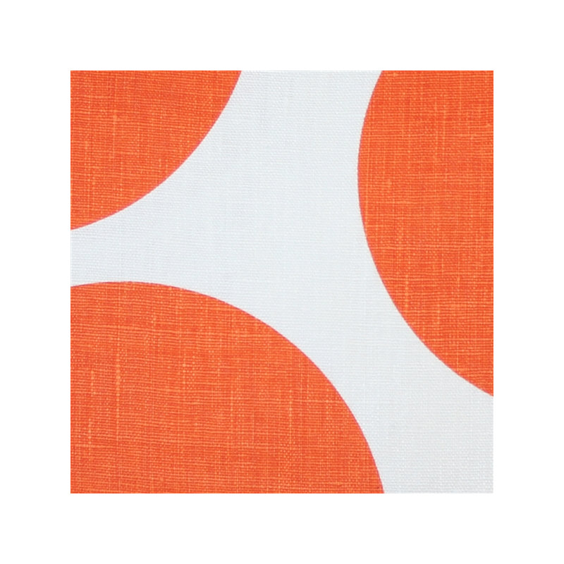 Coussin décoratif en lin Tuscany Circles, Orange