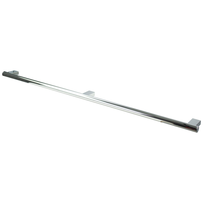 Barre d'appui en acier inoxydable Maddox, l 39,37 po, Chrome poli