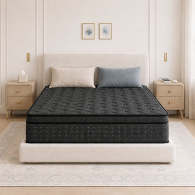Matelas hybride mi-ferme 12 po avec mousse à mémoire de forme et ressorts ensachés individuellement