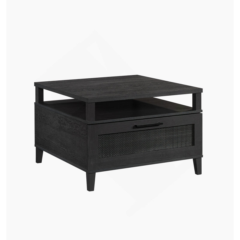 Table basse, finition noire