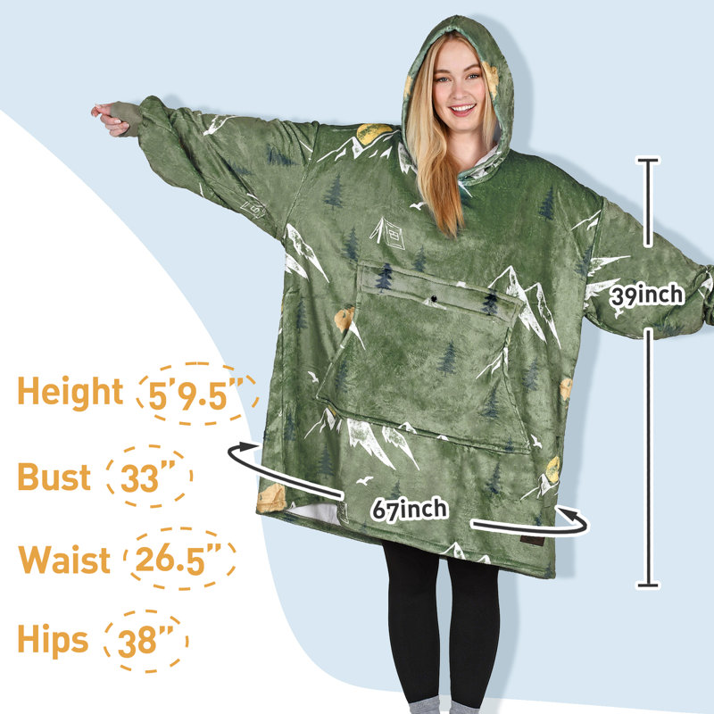 Surdimensionné Catalonia, Sweat à capuche, sherpa portable, cadeau pour femme, Vert camping