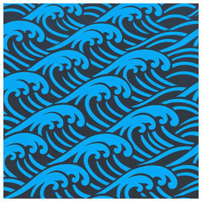 Blue Ocean Waves Comforter