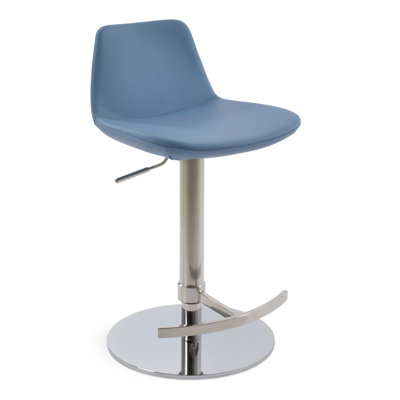 Pera Swivel Adjustable Height Bar Stool