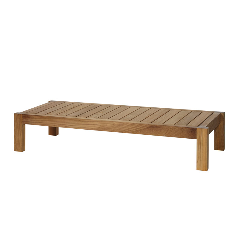 Maro Outdoor Teak Coffee Table, 14.25" H x 52" W x 21.63" D