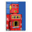 Art mural en verre Winston Porter «Vintage Red Robot» par Ron Magnes-131163350