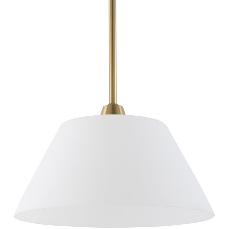 Luminaire suspendu Ellison, Brass, White