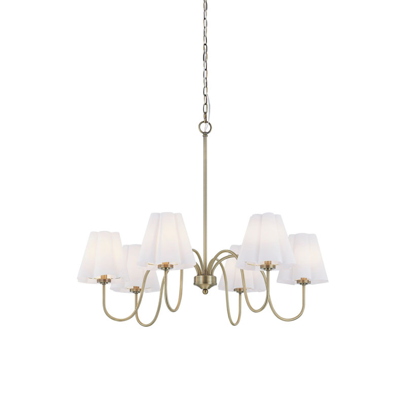Lustre 6 lumières Ifeyinwa, doré