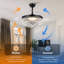 Ventilateur de plafond 48 "à intensité variable avec lumières DEL et télécommande-865544035