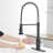 Automatic Touchless Kitchen Tap - Stainless Steel With Pull-Down Contemporary Style For Kitchens Hands Smart Faucet Motion Sensor Activated Hygienic Use In Black And Silver