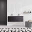 Meuble-lavabo double 47,6 po avec plateau en céramique Clerge