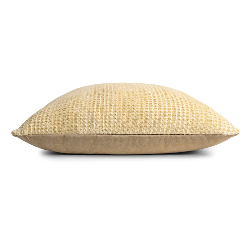 Morpho Square Woven Jacquard Pillow, 26"H x 26"W, Peach