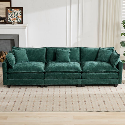 Schmucker Modular Oversized Deep-Seat Cloud Sofa, Modern Double-Layer Cushion Cloud Couch