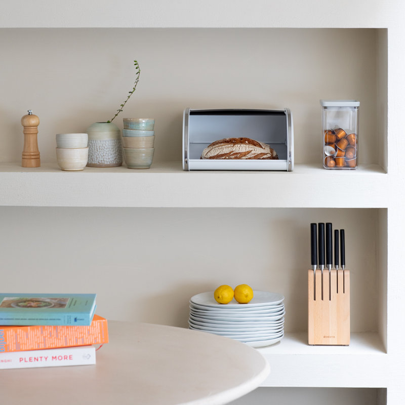 Brabantia Medium Roll Top Bread Box, White