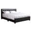 Lit double moderne noir transitionnel - et chaud. H 43 po x l 57 po x P 83 po. Pour divers décors. Fabriqué avec des matériaux. Assemblage requis. Mousse de remplissage, matériau en polyuréthane. Profondeur de 79 po, largeur de 88 po, hauteur de 43 po, poids de 89,65 lb.