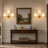3-Light Traditional Pleated Fabric Wall Sconce
