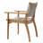 Mariner Modern Coastal Outdoor Dining Set With Round Acacia Wood Table And Wicker Chairs-123141049