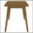 Retro Chestnut Dining Table With Angled Legs
