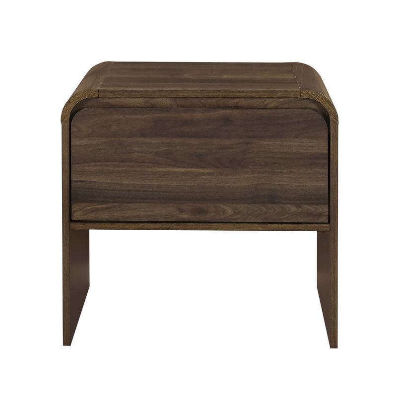 Table de bout en bois Epifana, Brun, 21.6" H x 21.6" W x 15.7" D
