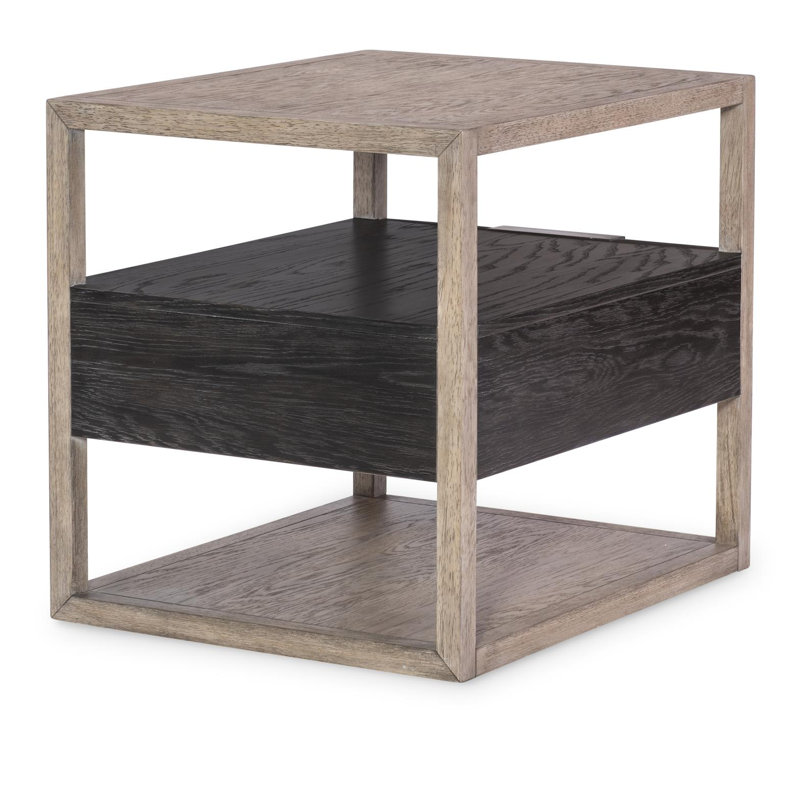 Table de bout Chousein (deux tons, 1 tiroir flottant)