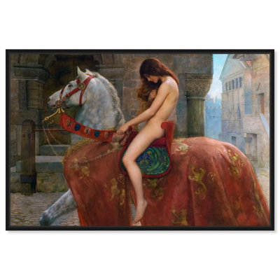 Lady Godiva Canvas Classic Female Portraits by Art Remedy