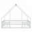 House-Shaped Floor Bed With Fence, Guardrails-3268795-3268792