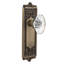 Egg & Dart Plate with Oval Fluted Crystal Door Knob-1885817886