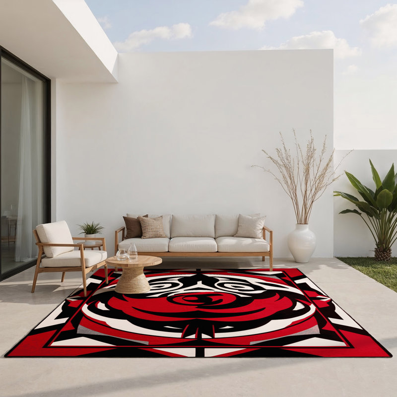 Tapis intérieur et extérieur Pulsar Waves, Rectangle 1 pi 6 po x 2 pi 6 po